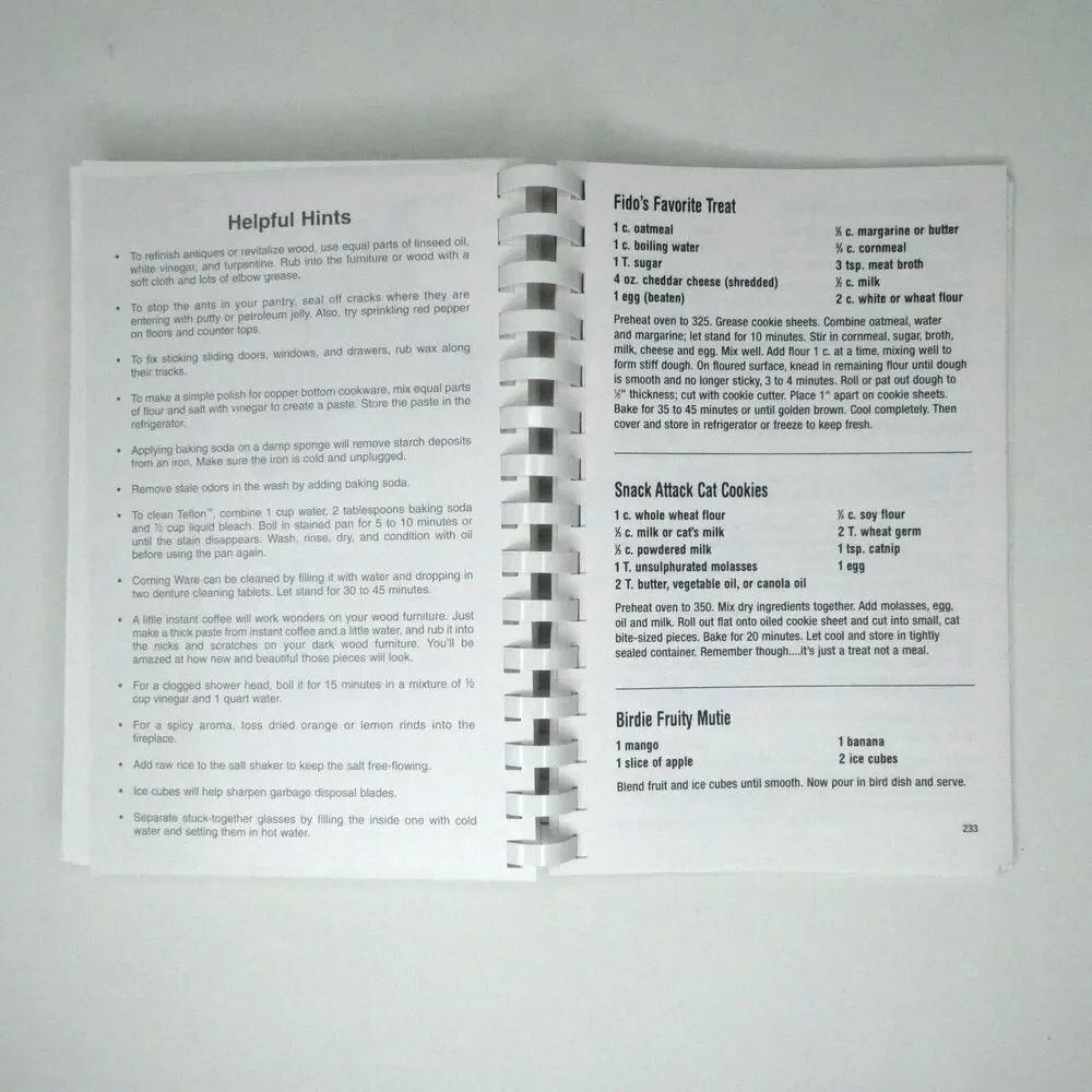 2005 Employee‎ Cookbook JCPenney Marketing Department + Dog & Cat Treats Recipes